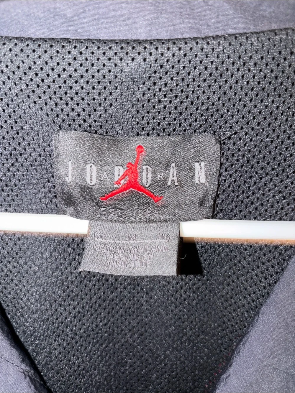 Jordan Black Jacket with Red Jumpman Logo
